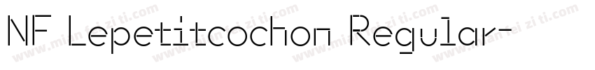 NF Lepetitcochon Regular字体转换